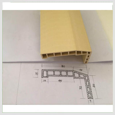 Хорошая цена. Расклассифицированный огонь Architrave дверной рамы термита устойчивый WPC внутренний отбирает кромку онлайн