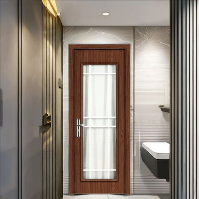 Звуконепроницаемая стеклянная дверь из WPC с полой композитной структурой, обеспечивающей устойчивость к влаге и долгосрочную производительность