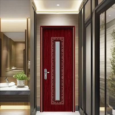 Термитоустойчивые стеклянные двери WPC с превосходной влагостойкостью и звукоизоляцией для внутренних применений