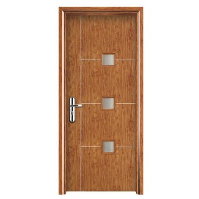 Хорошая цена. Soundproof Moisture Resistant WPC Glass Door Easy to Install Composite Hollow Door для современных интерьеров онлайн