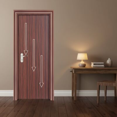 Экологичная полая дверь из ДПК с защитой от термитов и плесени для проектов устойчивого строительства