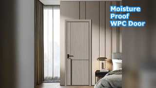 Прочная полая дверь WPC, влагостойкая, с теплоизоляцией