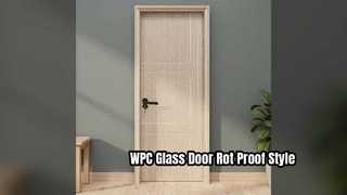 Стеклянная дверь WPC, влагостойкая и долговечная